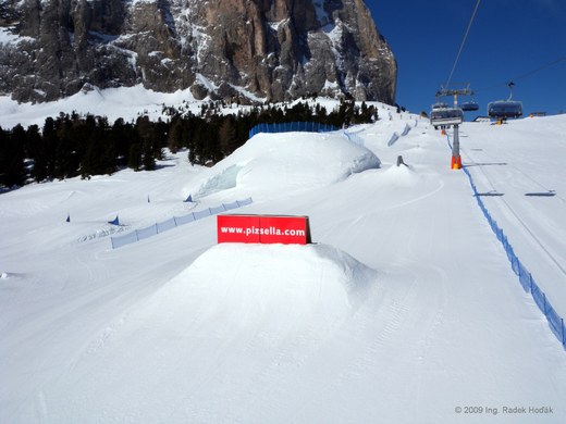 Dolomity - Sella Ronda - snowboardové středisko